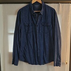 Calvin Klein Jeans Navy Patterned Shirt